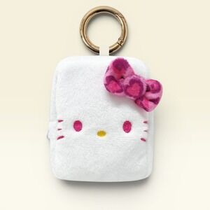 Sanrio Hello Kitty Plush Pouch Keychain Leopard Pattern Series Japan Import NWT